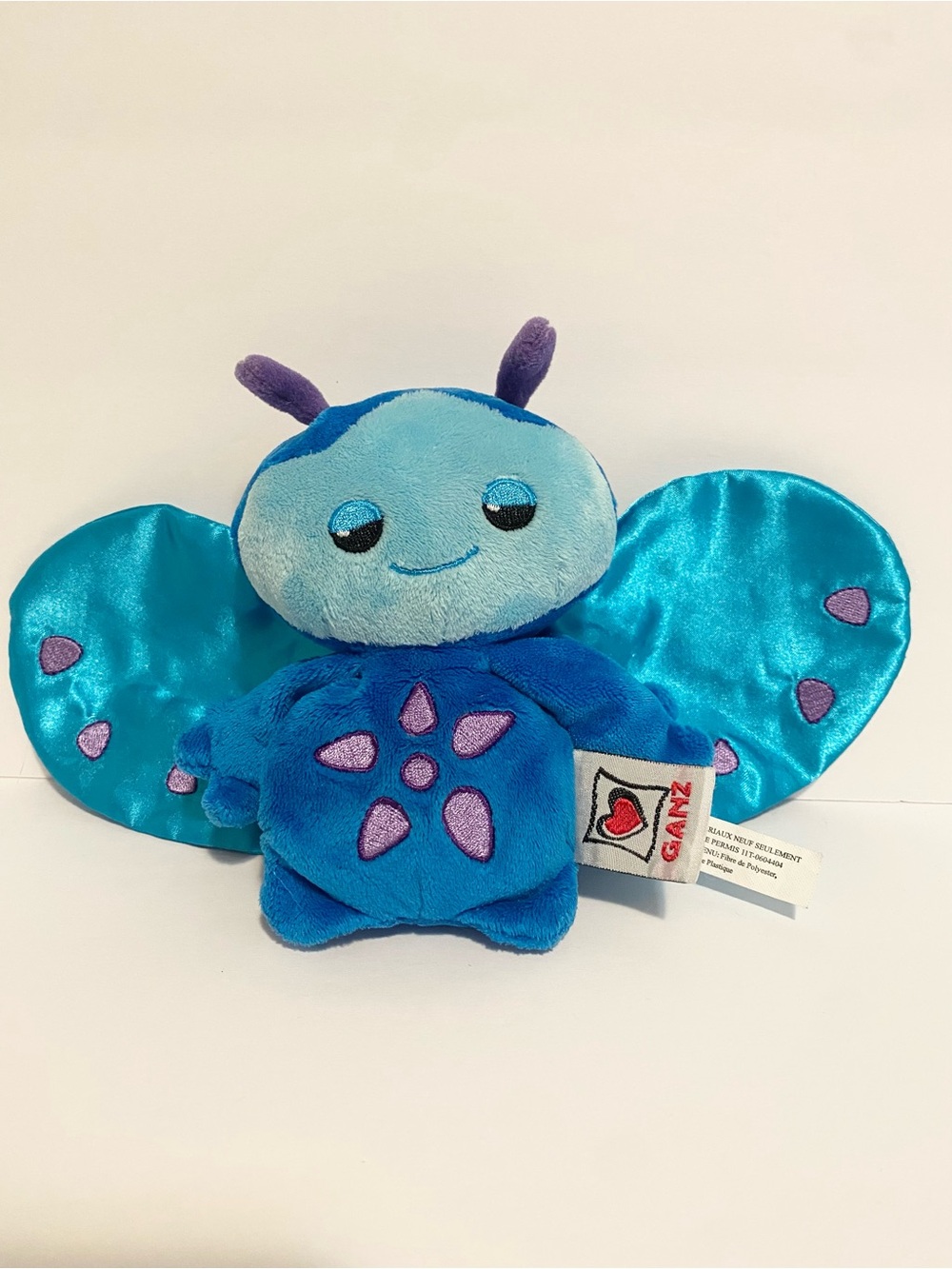 Webkinz Zumbuddy Zlock Blue First Edition “Lazy Zum” 2009 Plush Toy No Code 10"
